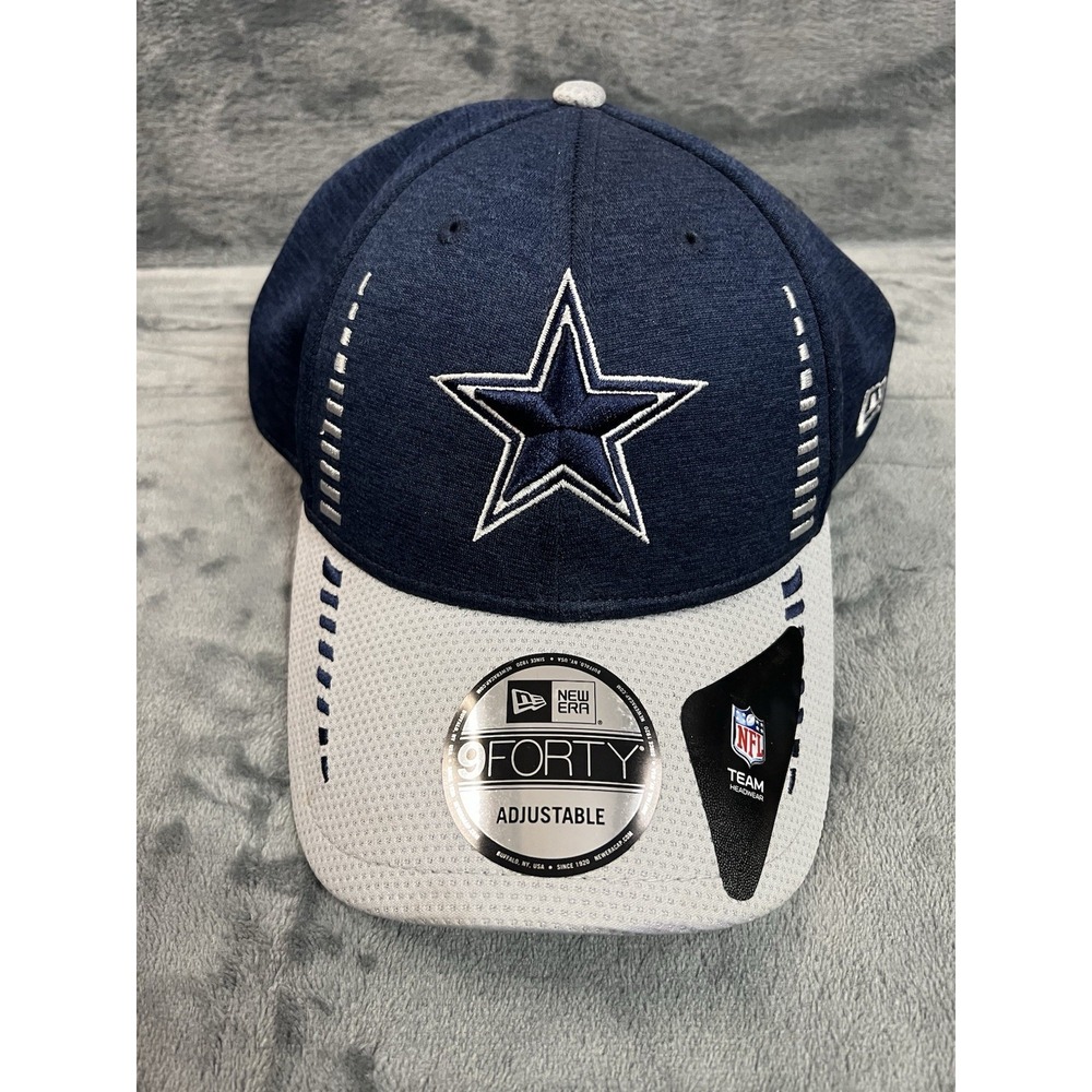 Dallas Cowboys New Era 9FORTY Ball Cap Adjustable Navy Blue Gray NFL